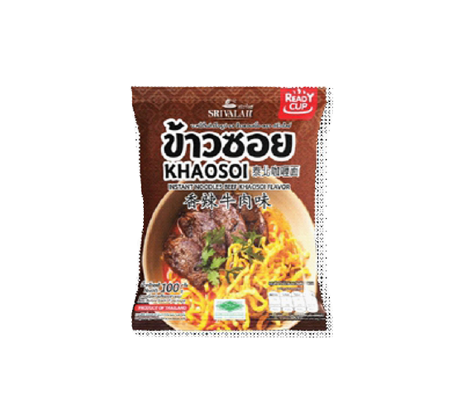 Instant noodles Beef Khaosoi Flavor 120 g (25 PCS / CARTON)